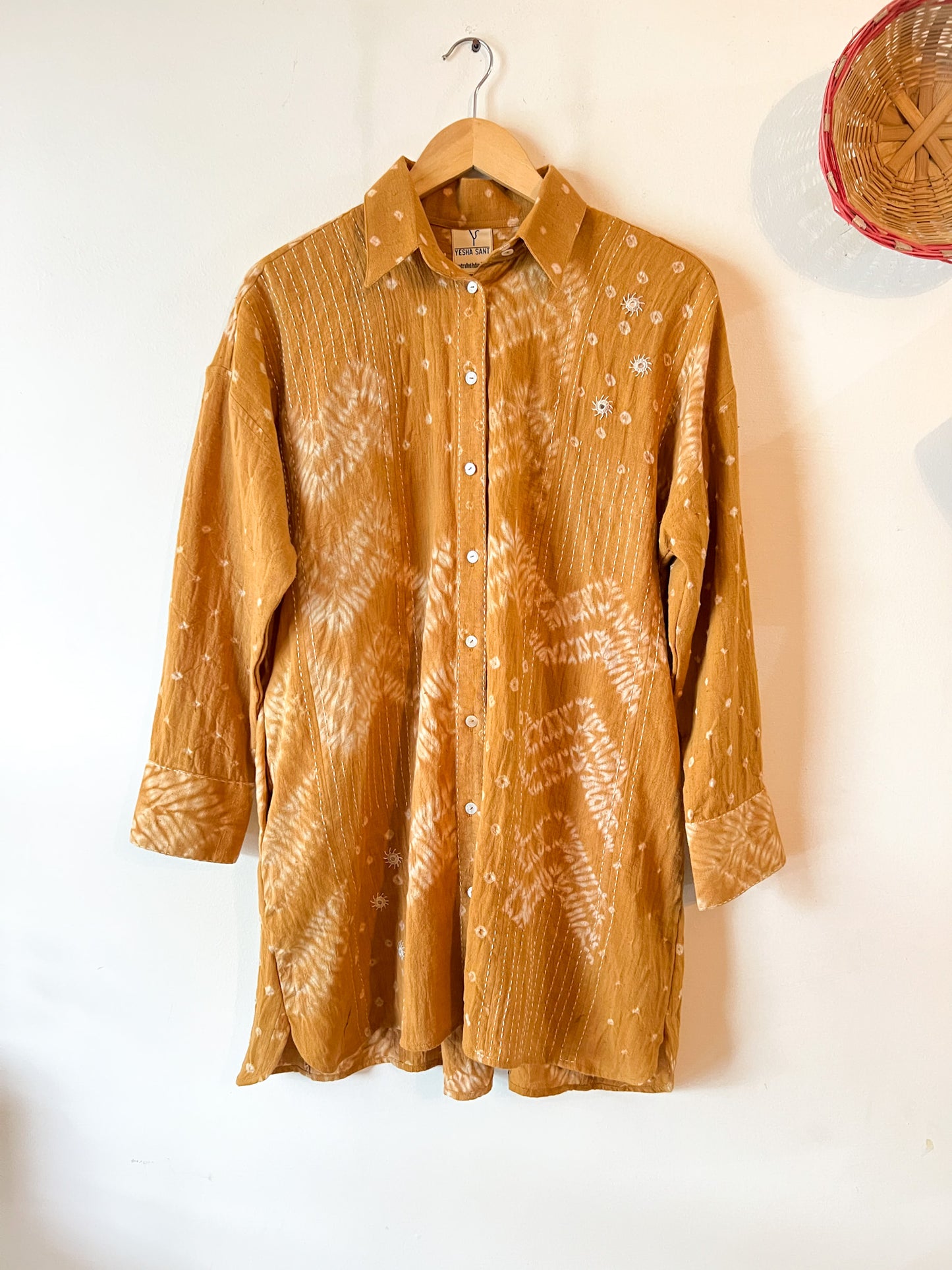 Upcyle Shibori Shirt Dress (Anti-fit)
