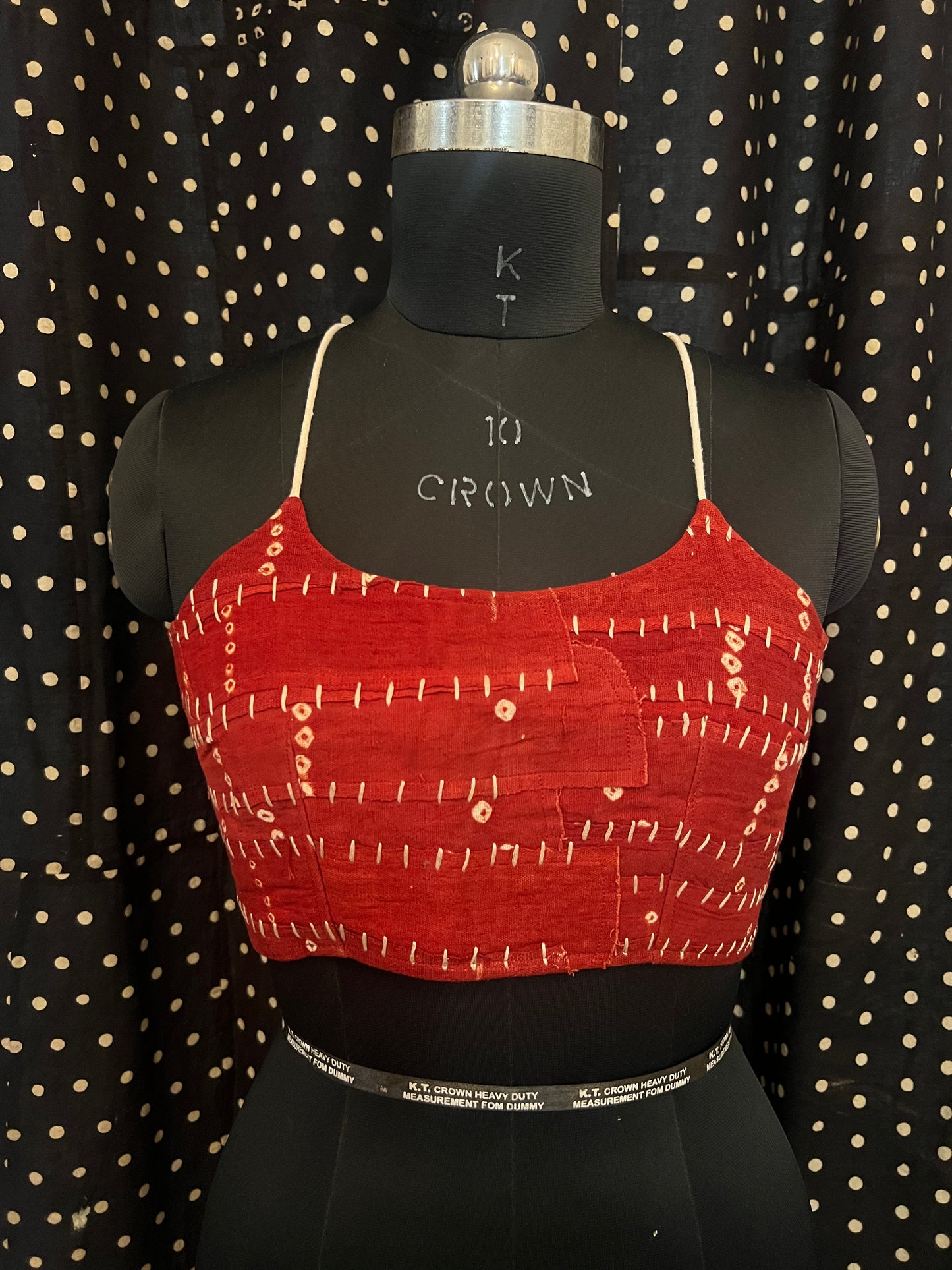 Upcycle Bandhani Back-Tie Bralette
