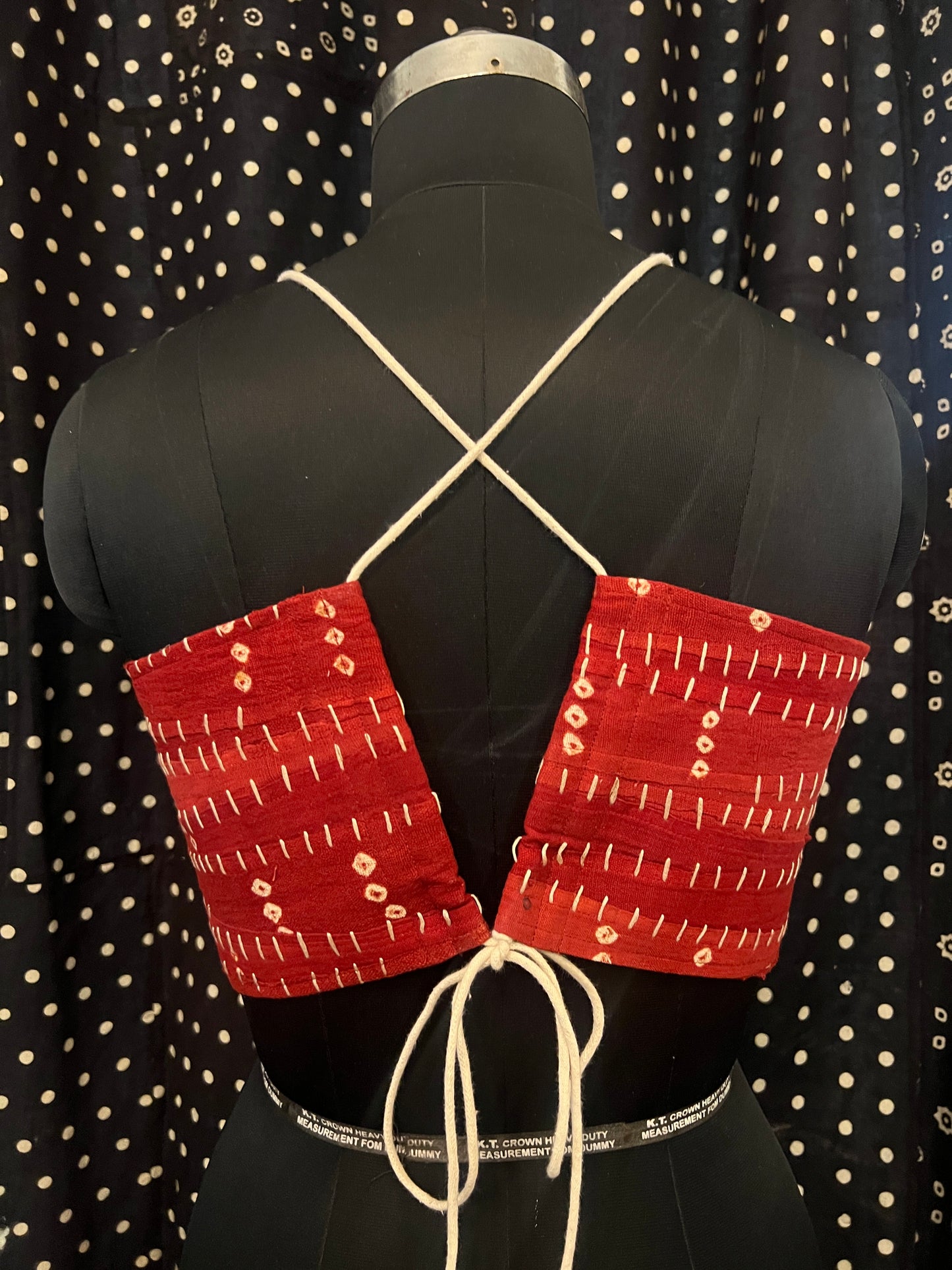 Upcycle Bandhani Back-Tie Bralette