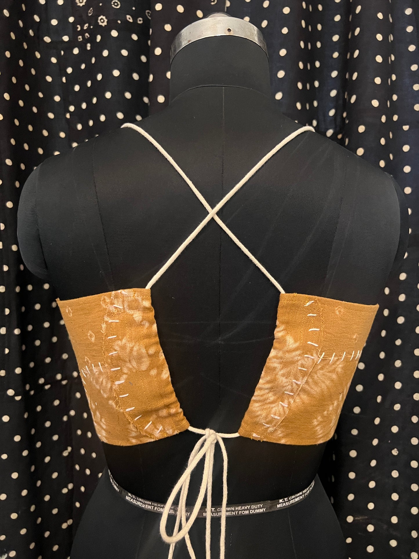 Upcycle Bandhani Back-Tie Bralette