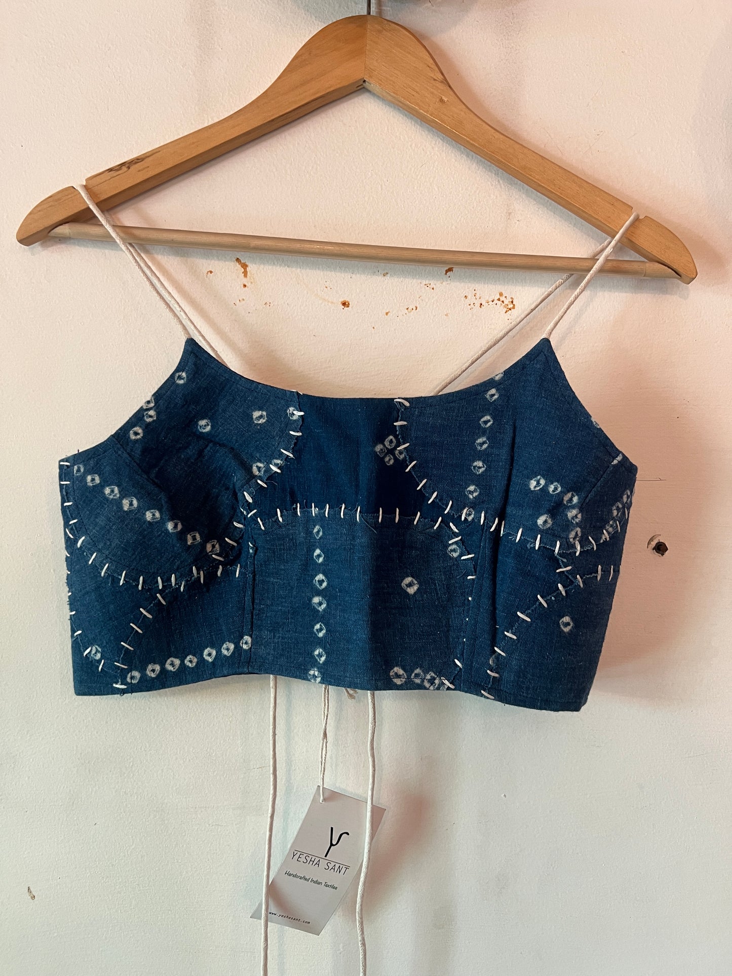 Upcycle Bandhani Back-Tie Bralette