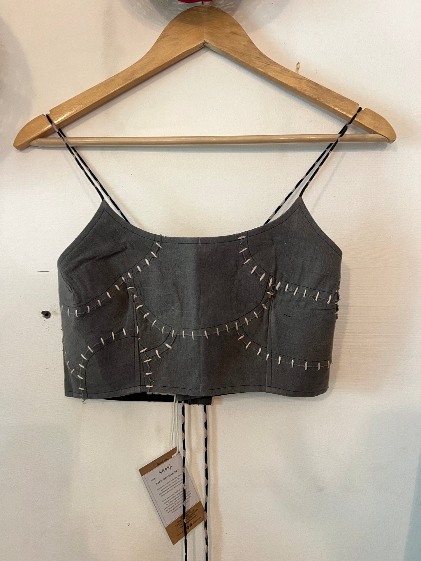 Upcycle Bandhani Back-Tie Bralette