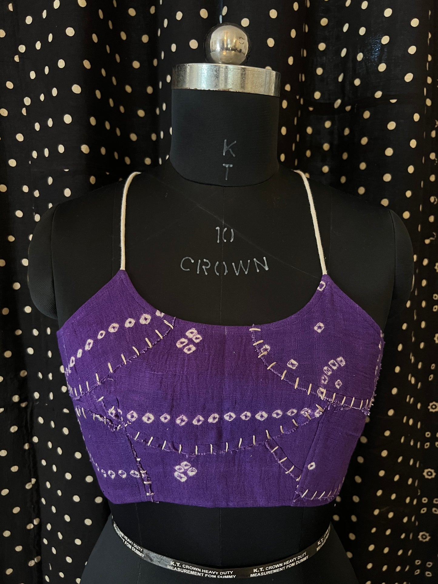 Upcycle Bandhani Back-Tie Bralette
