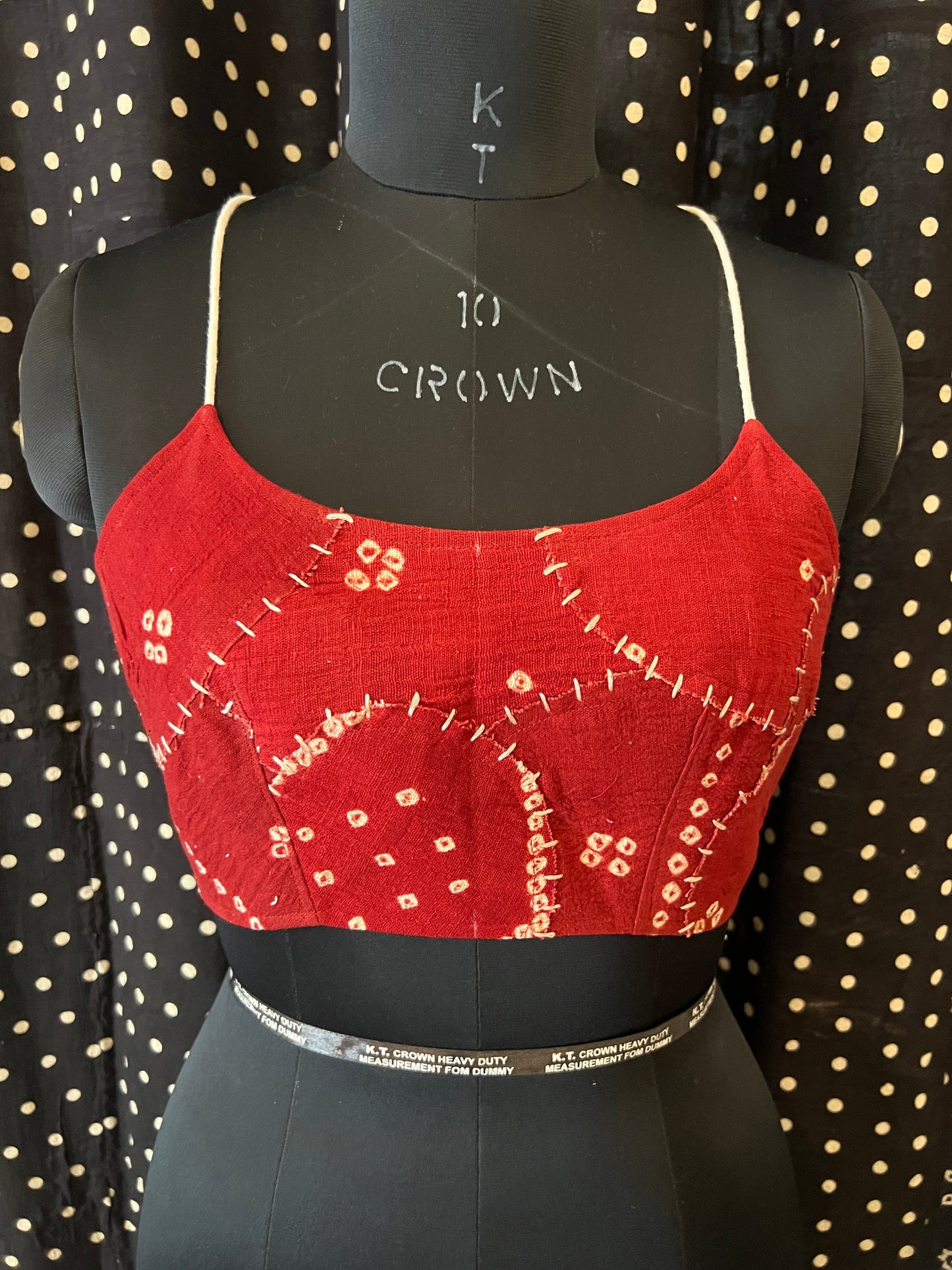 Upcycle Bandhani Back-Tie Bralette