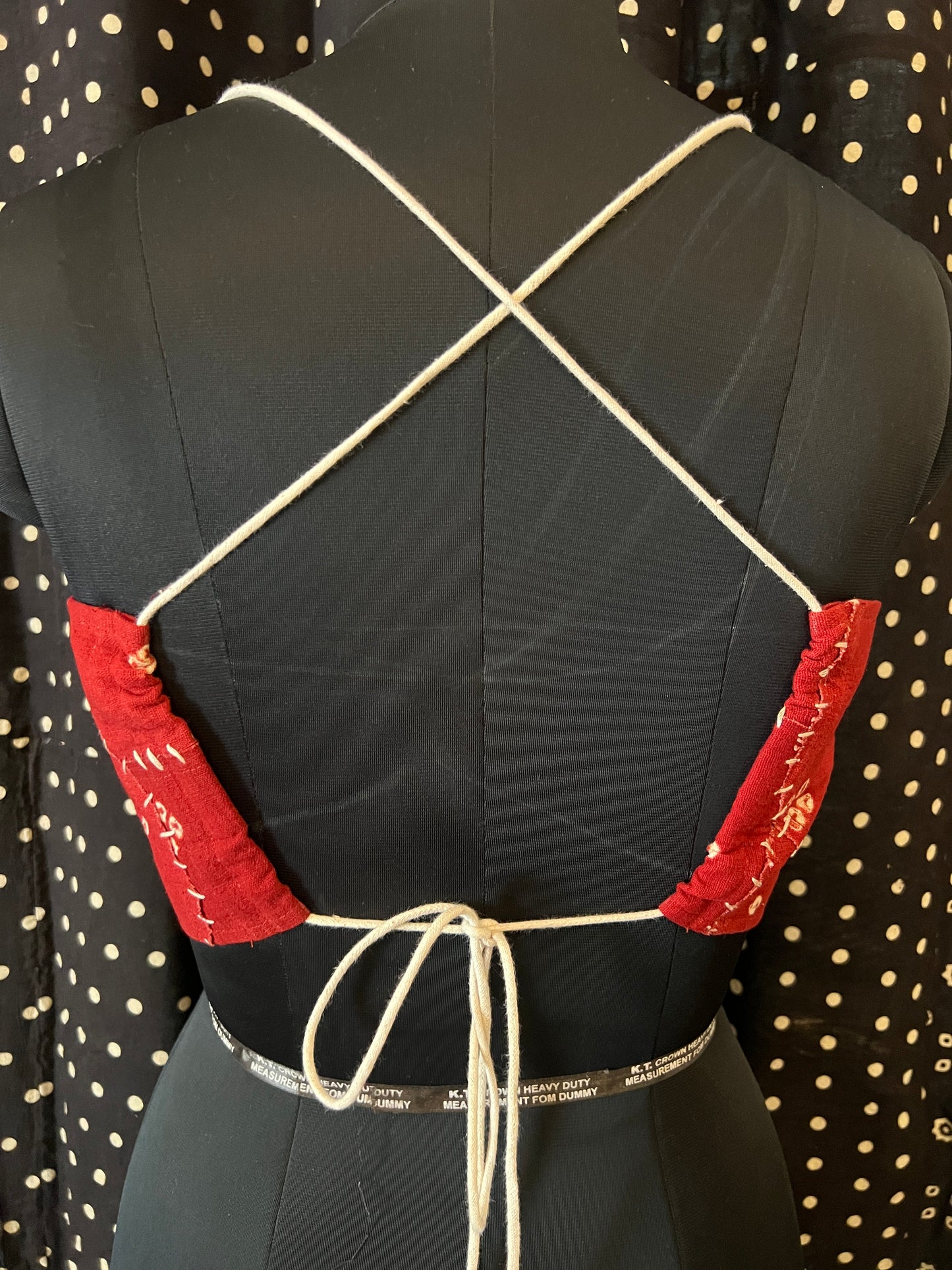 Upcycle Bandhani Back-Tie Bralette