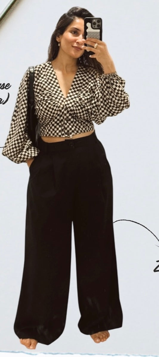 Retro Ajrakh Checks Top