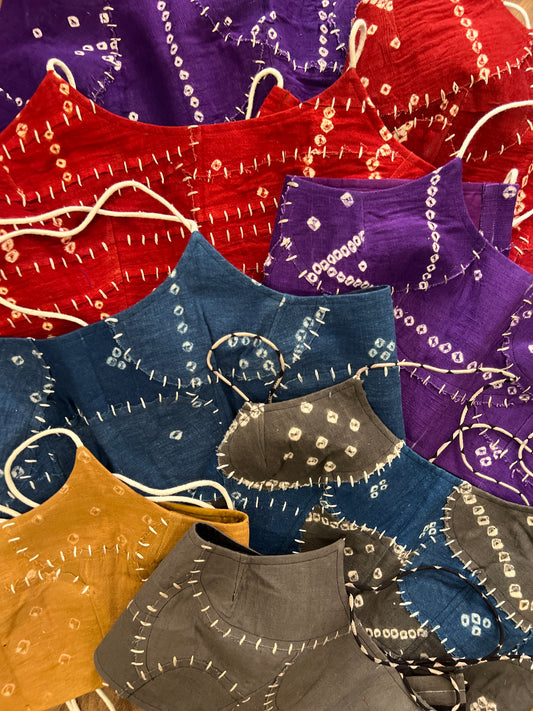 Upcycle Bandhani Back-Tie Bralette