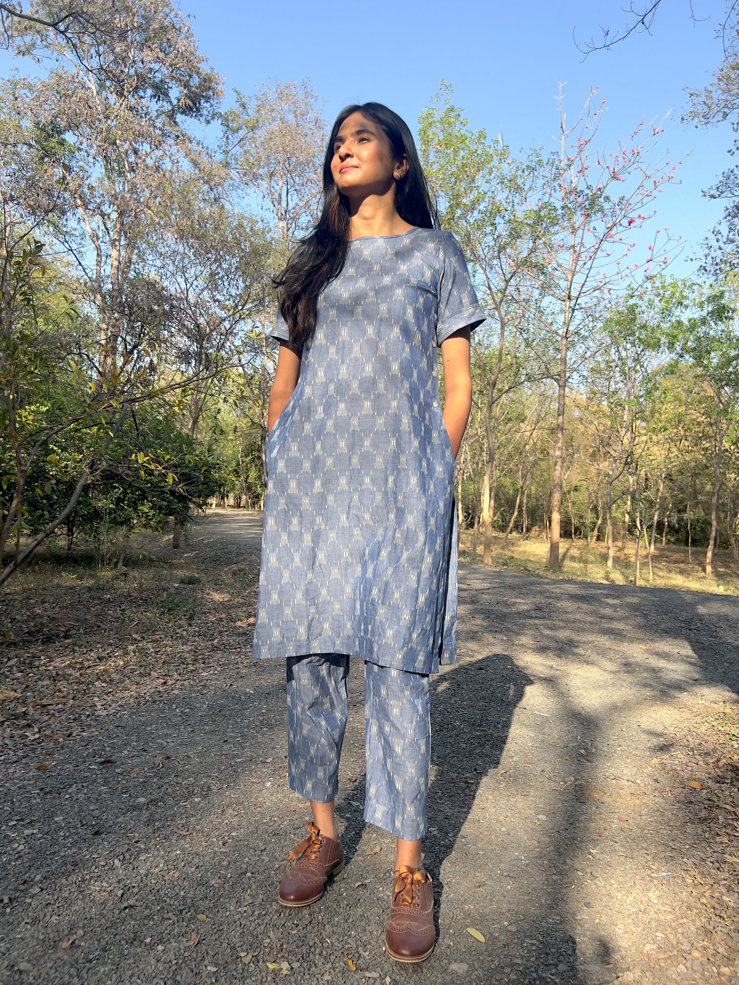 Ikat Indigo Seasonless Co-ord Set