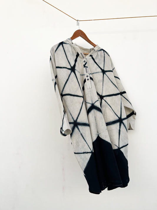 Off-White Mirror Tattoo Clamp Dye Dress