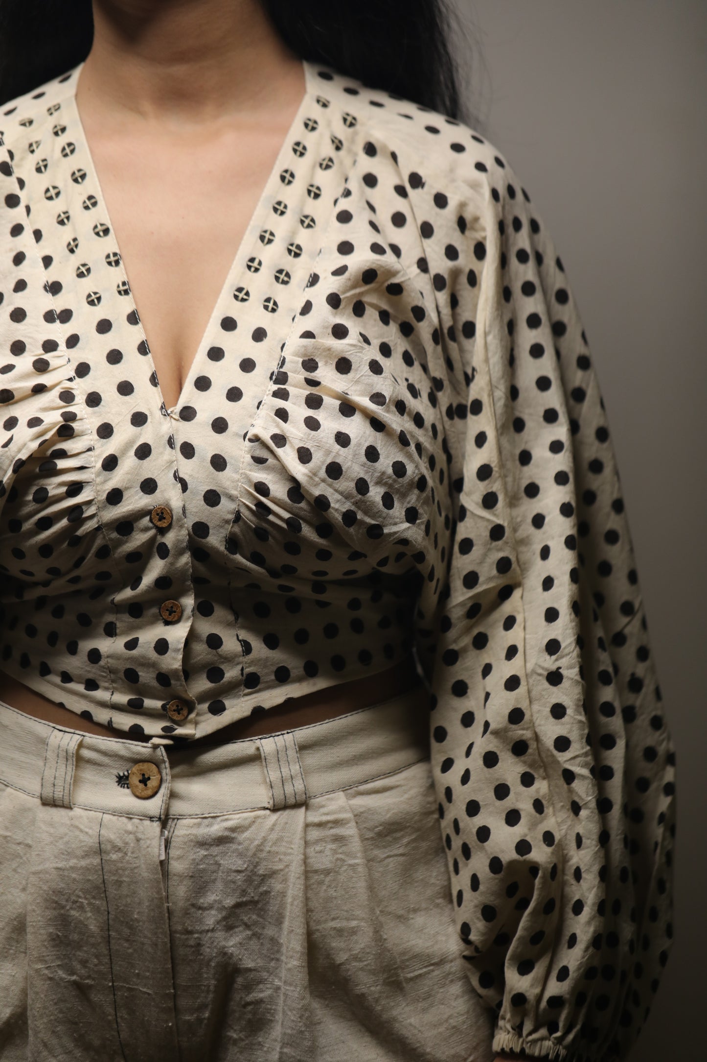 Retro Dots Top - YESHA SANT