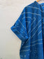 Bandhani Tattoo Indigo Kaftan Dress(15th October Delivery)