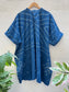 Bandhani Tattoo Indigo Kaftan Dress(15th October Delivery)
