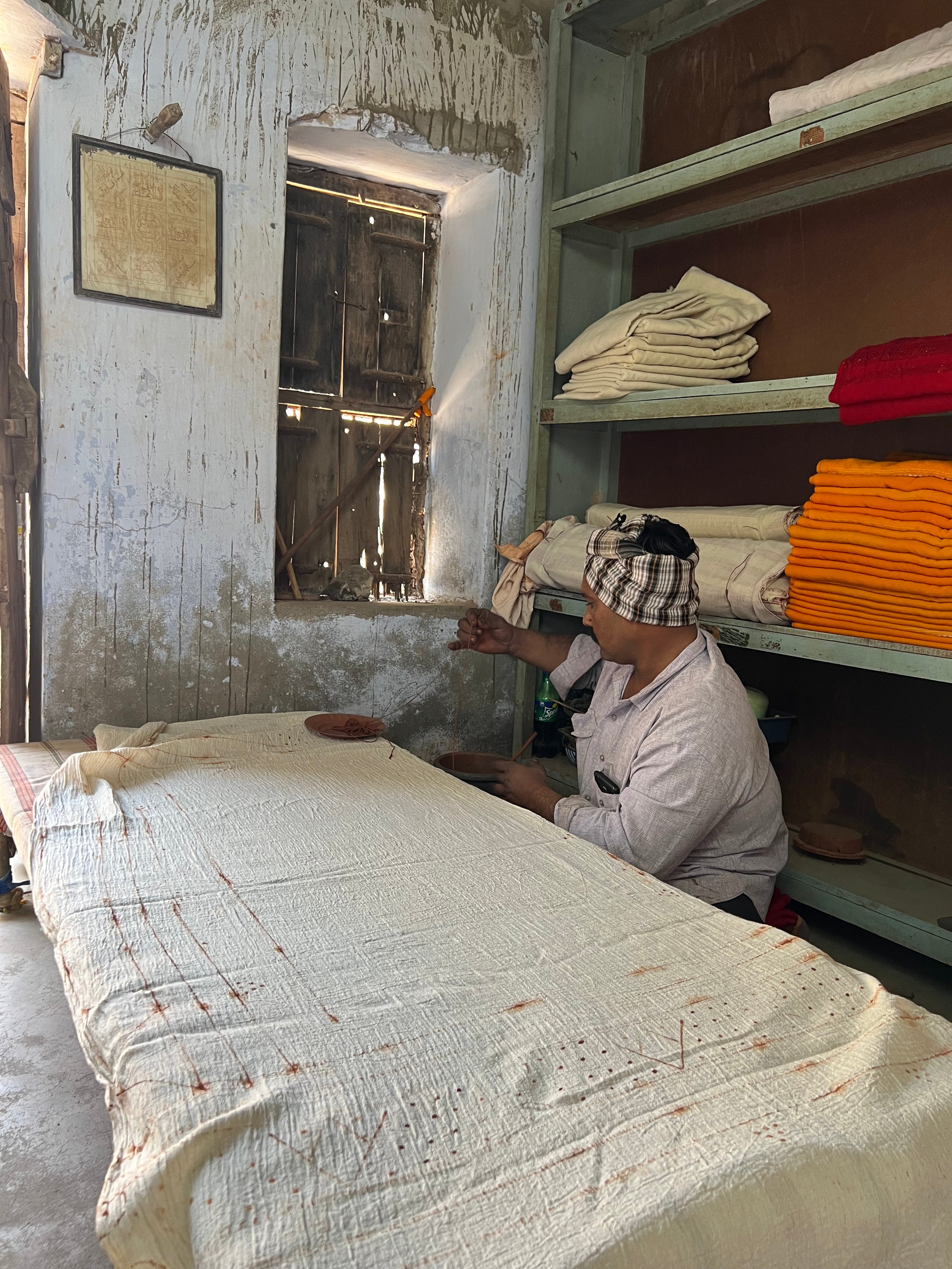 Bandhani Darkest Brown/Black Kaftan Dress