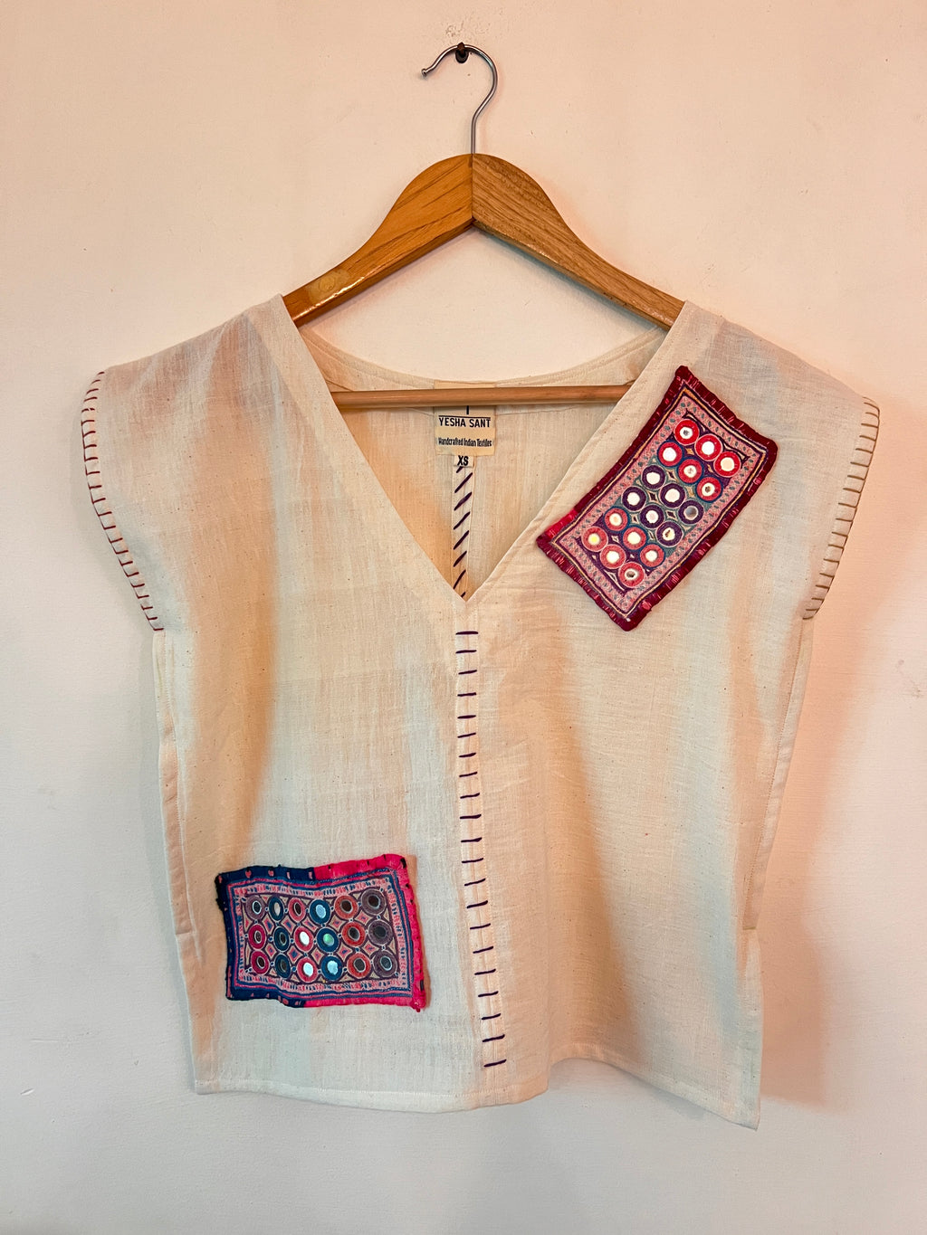 Organic Rabari Mirror Boxy Top