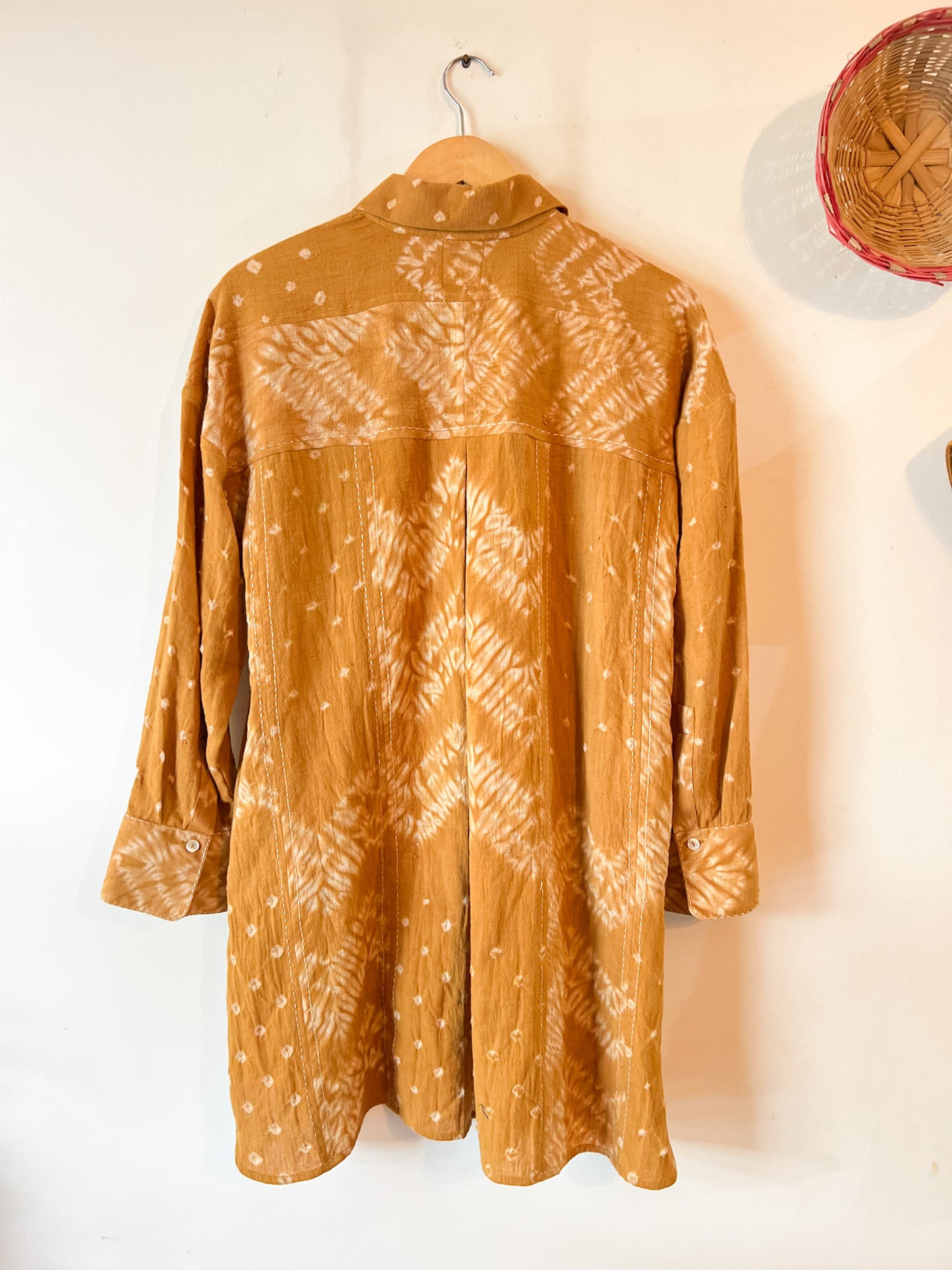 Upcyle Shibori Shirt Dress (Anti-fit)