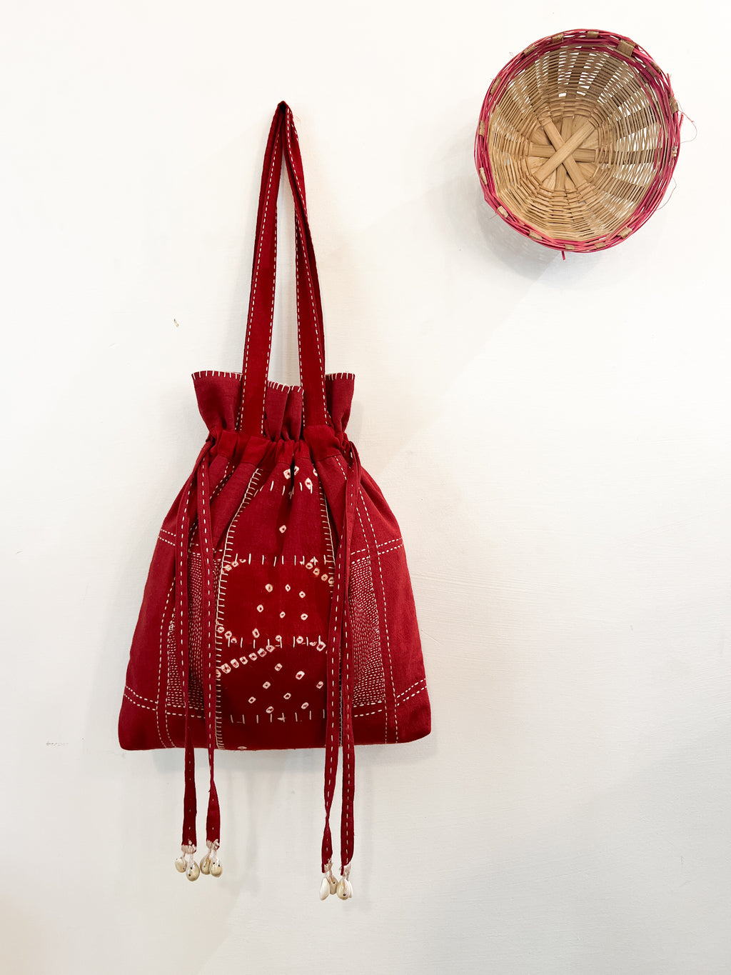Upcycle Bandhani Kantha Tote