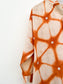 Burnt Orange Mirror Tattoo Clamp Dye Dress