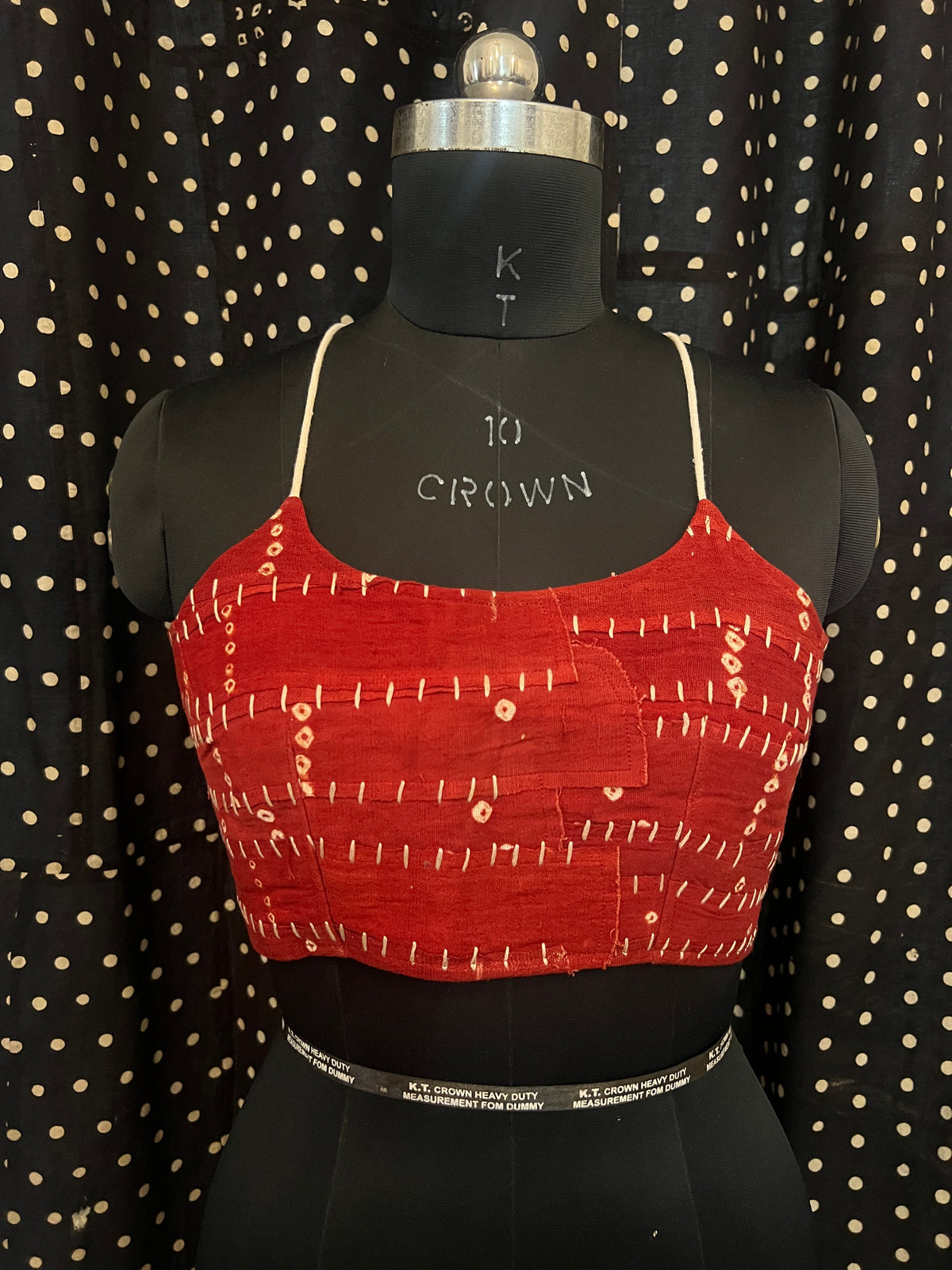 Upcycle Bandhani Back-Tie Bralette