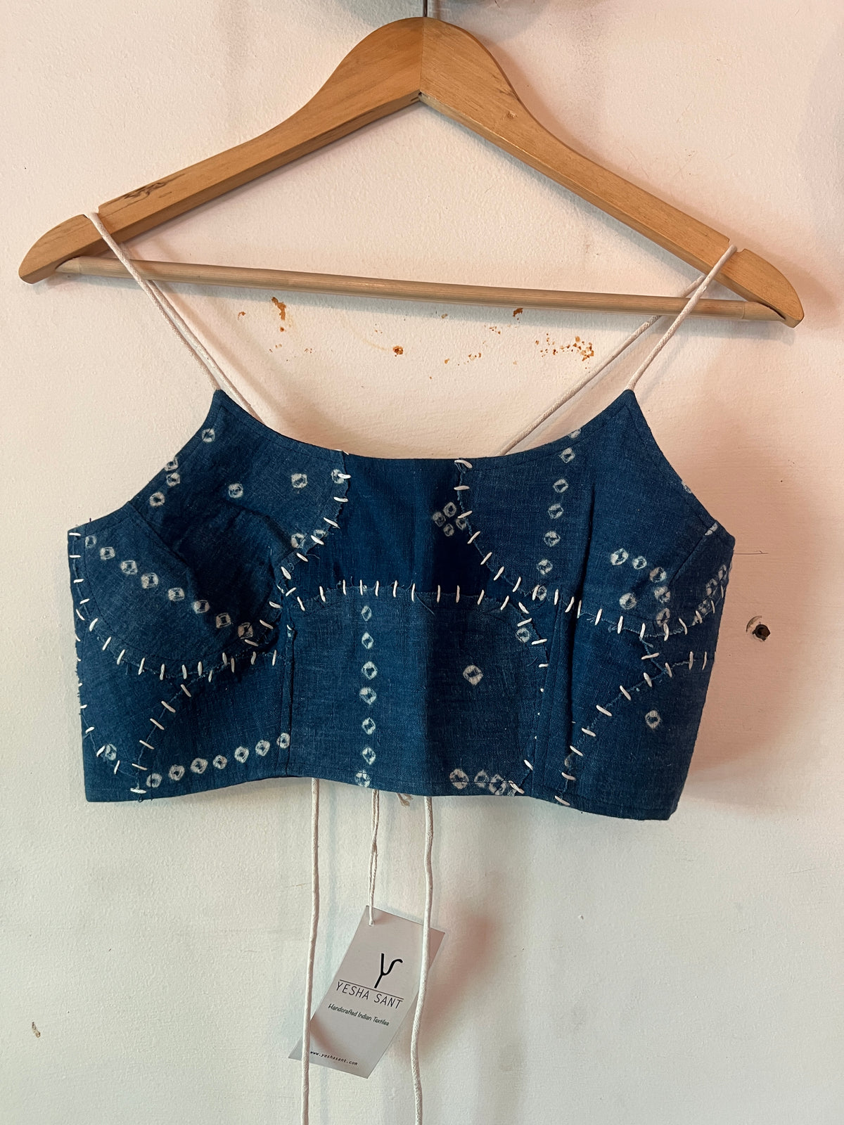 Upcycle Bandhani Back-Tie Bralette