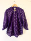 Pre-order Bandhani Tattoo Purple Boxy Top(Delivery 30th January 2026)