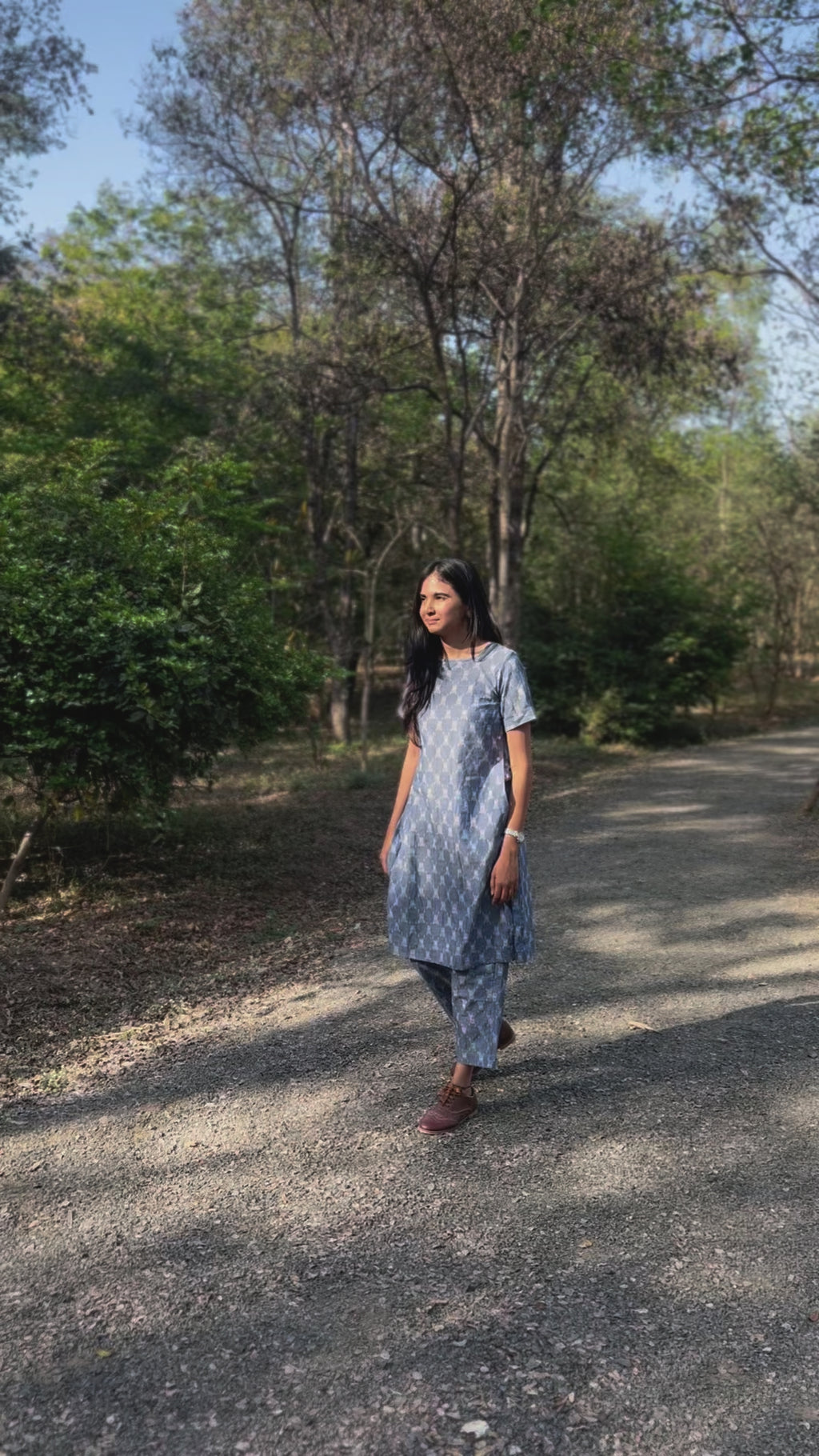 Ikat Indigo Seasonless Co-ord Set