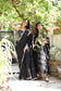 Kantha Sequin Midnight Sari - YESHA SANT
