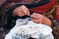 Bandhani Natural Indigo Kaftan Dress (Free Size)