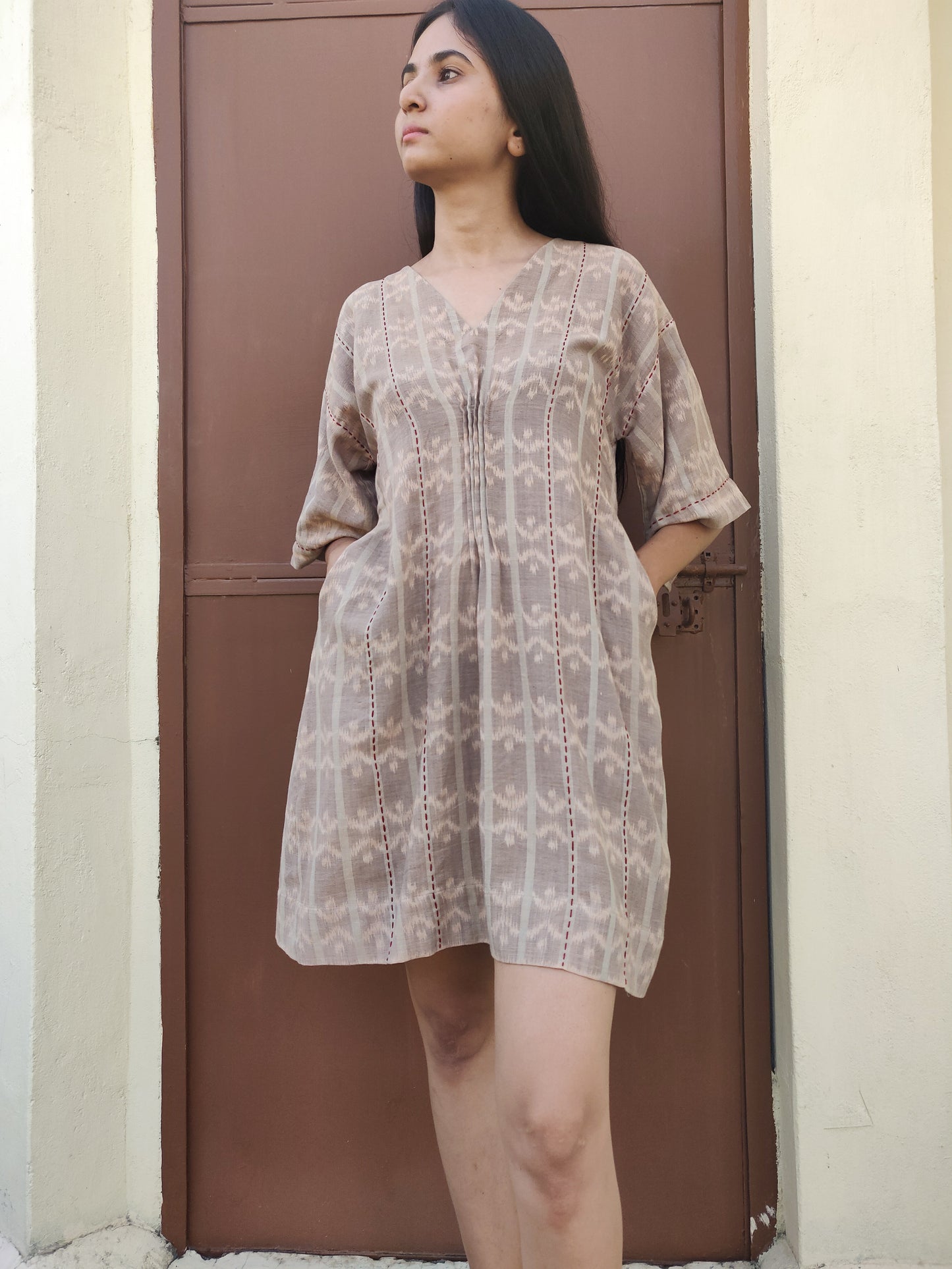 Ikat Kaftan Dress - YESHA SANT