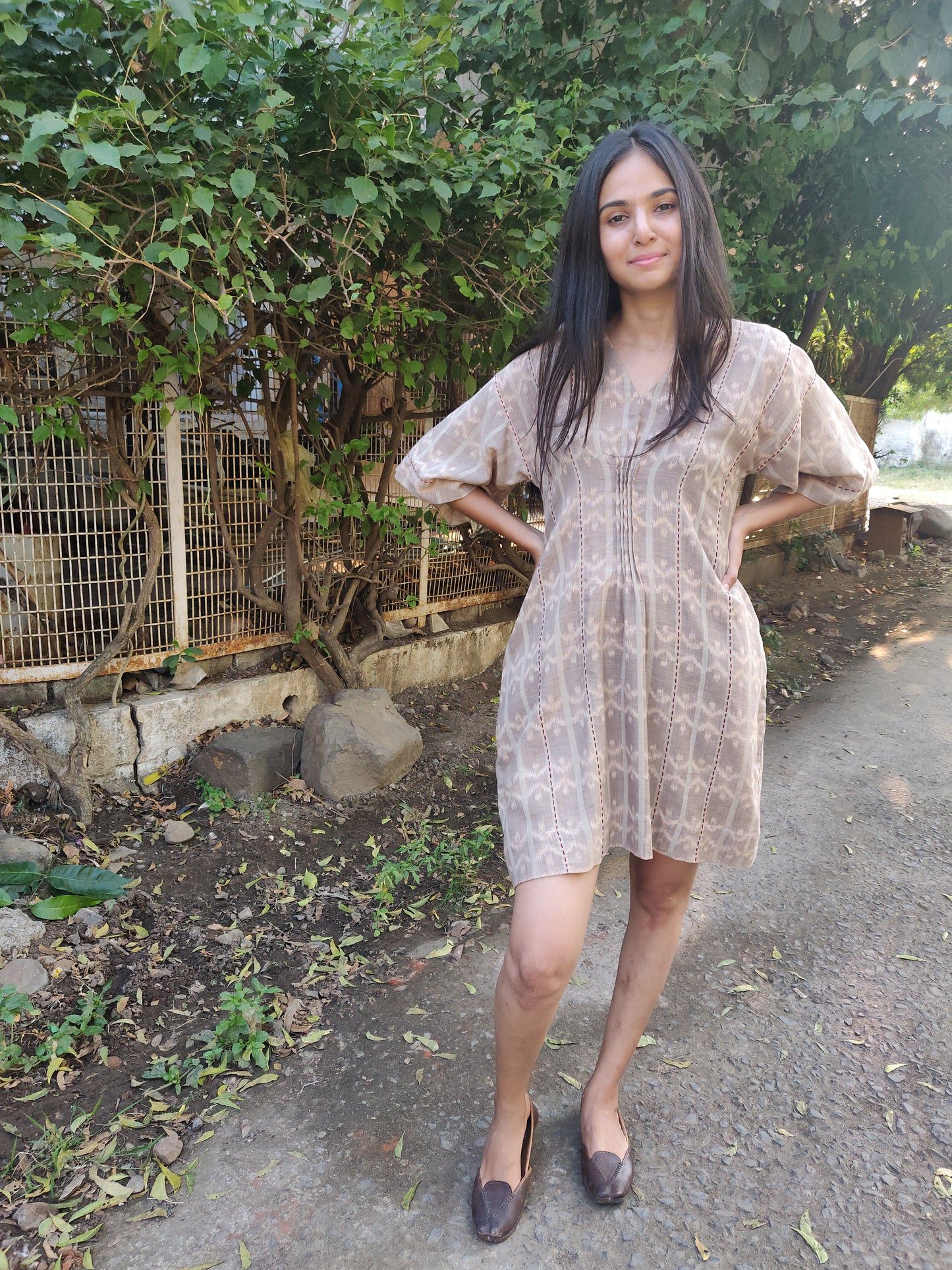 Ikat Kaftan Dress - YESHA SANT