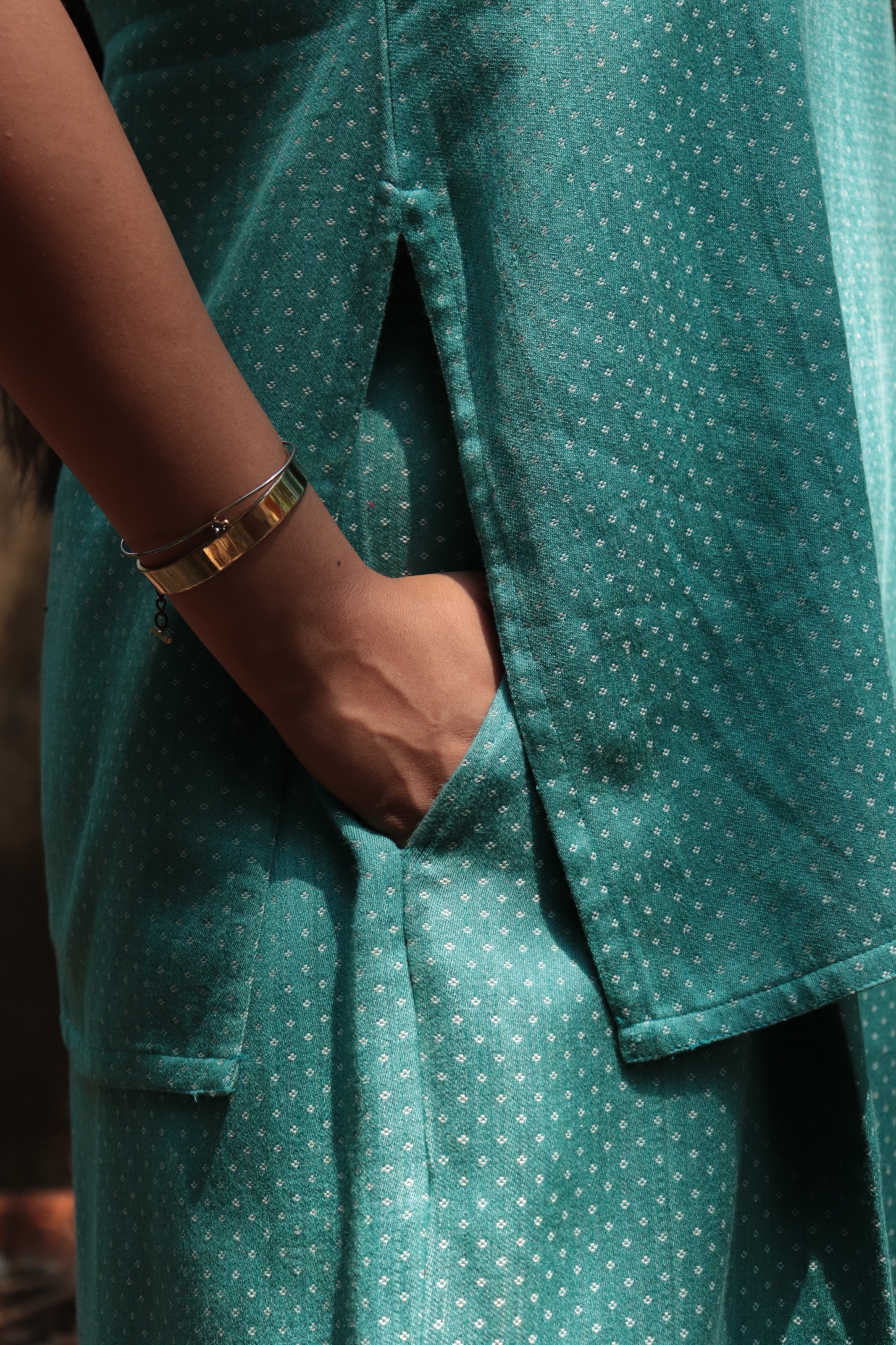 Mashru Dots Pants - YESHA SANT