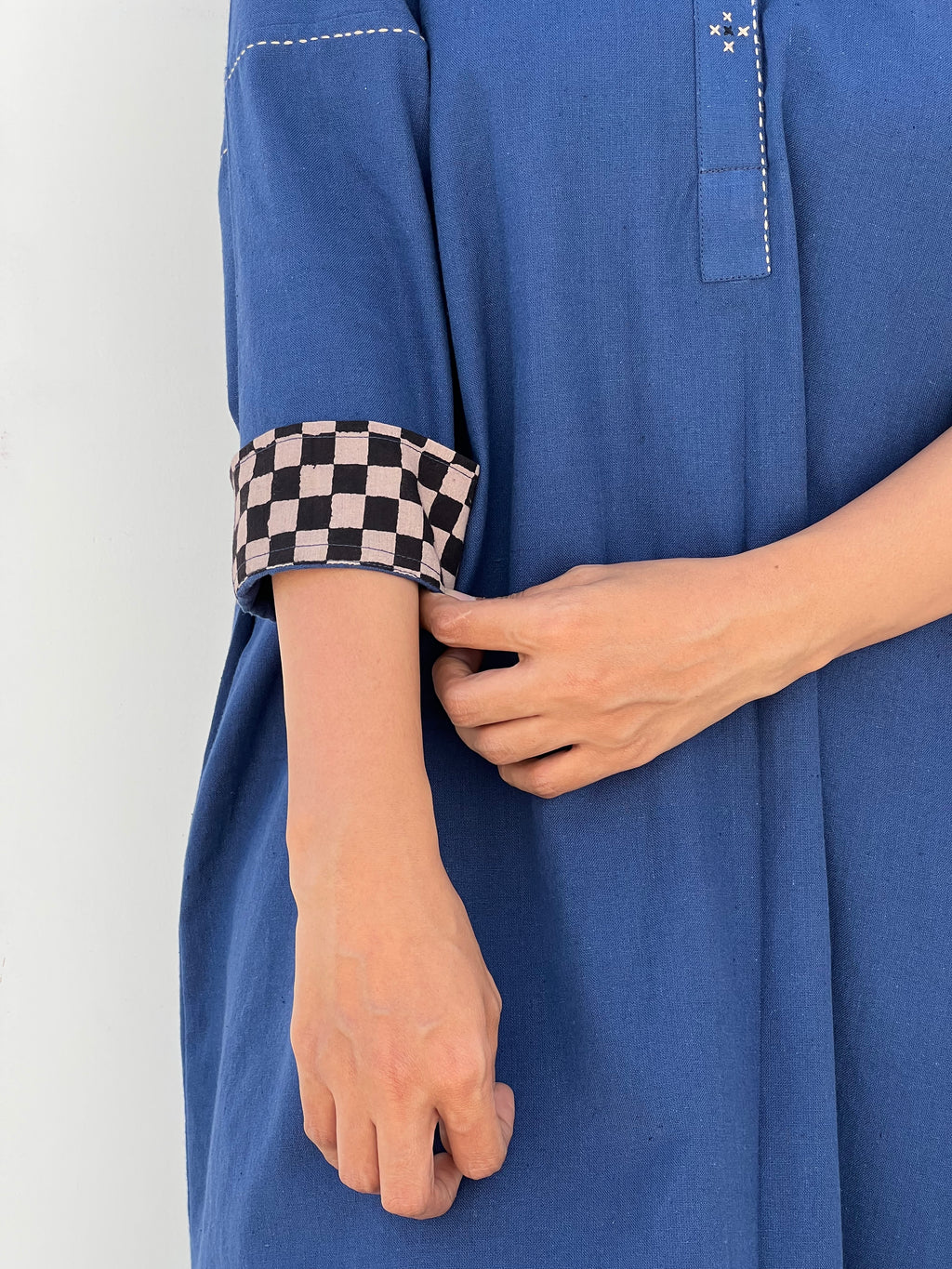 Indigo High Low Tunic(Anti-Fit)