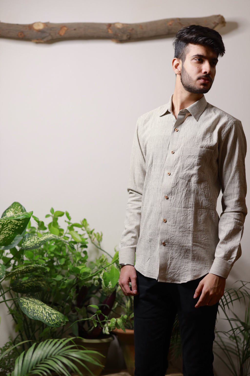Cord Stripe Shirt - YESHA SANT