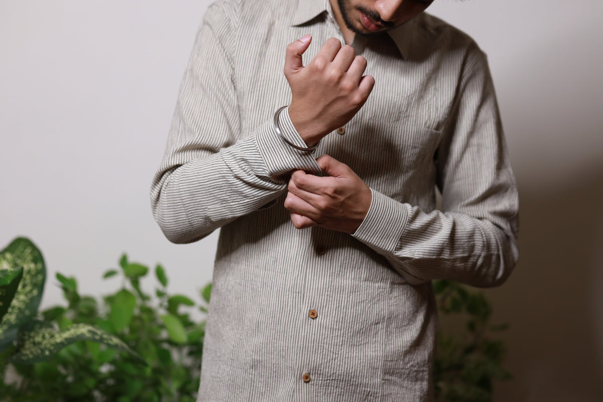 Cord Stripe Shirt - YESHA SANT