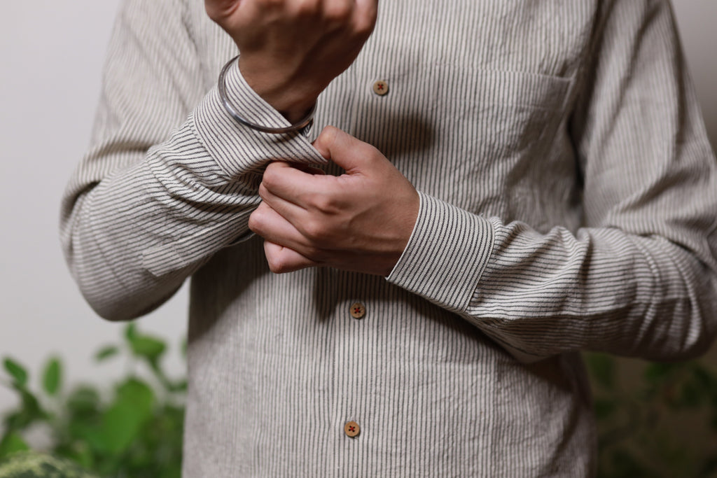 Cord Stripe Shirt - YESHA SANT