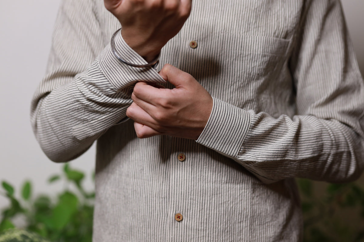Cord Stripe Shirt - YESHA SANT