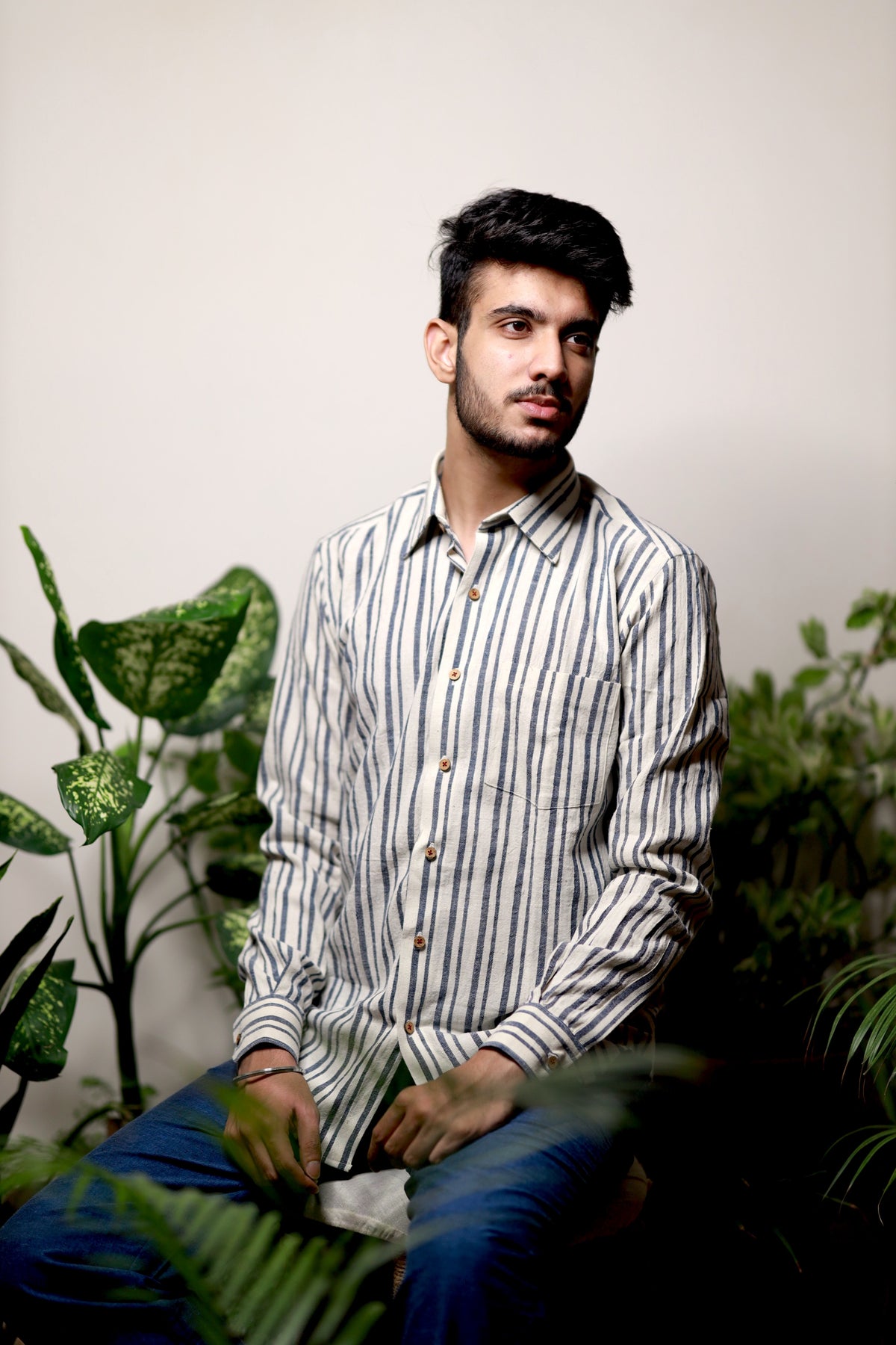 Indigo Cord Shirt - YESHA SANT