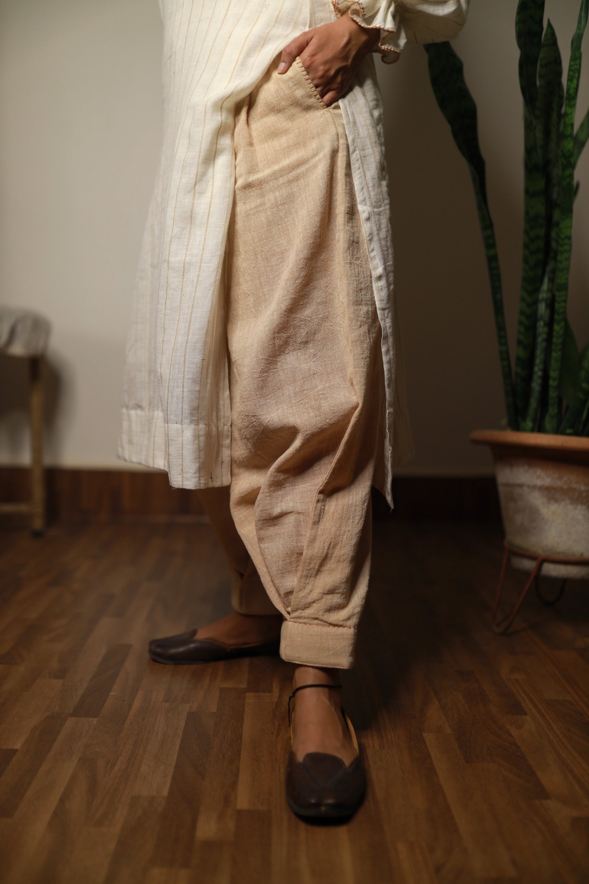 Nude Messenger Pants - YESHA SANT