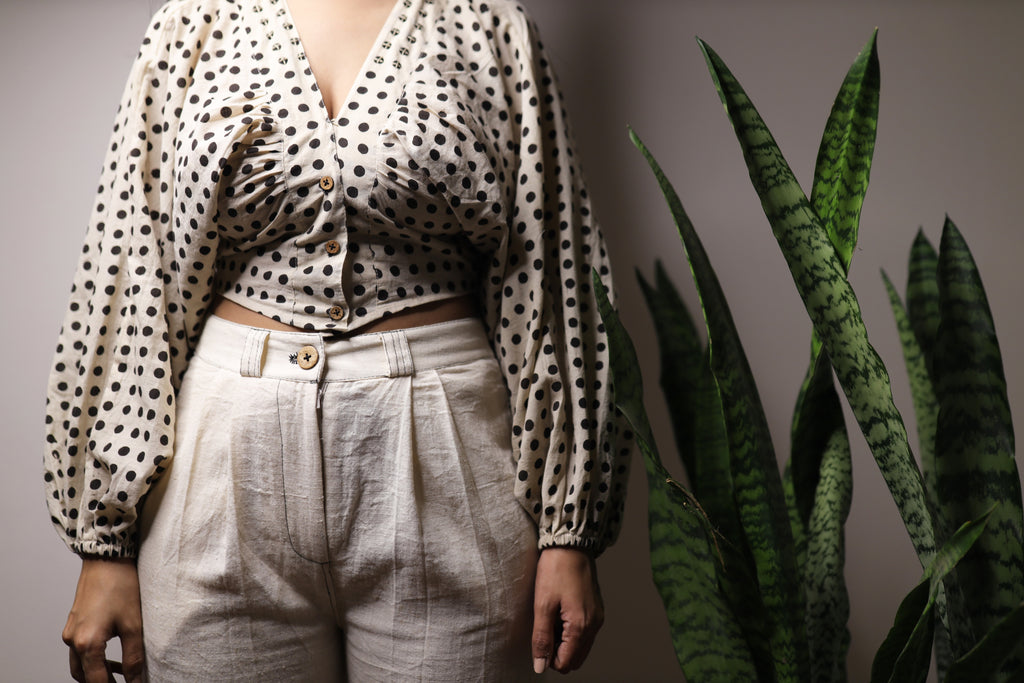 Retro Dots Top - YESHA SANT