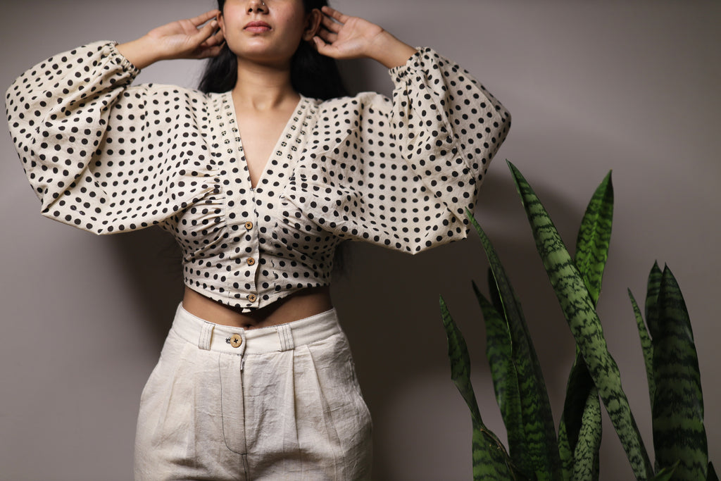 Retro Dots Top - YESHA SANT