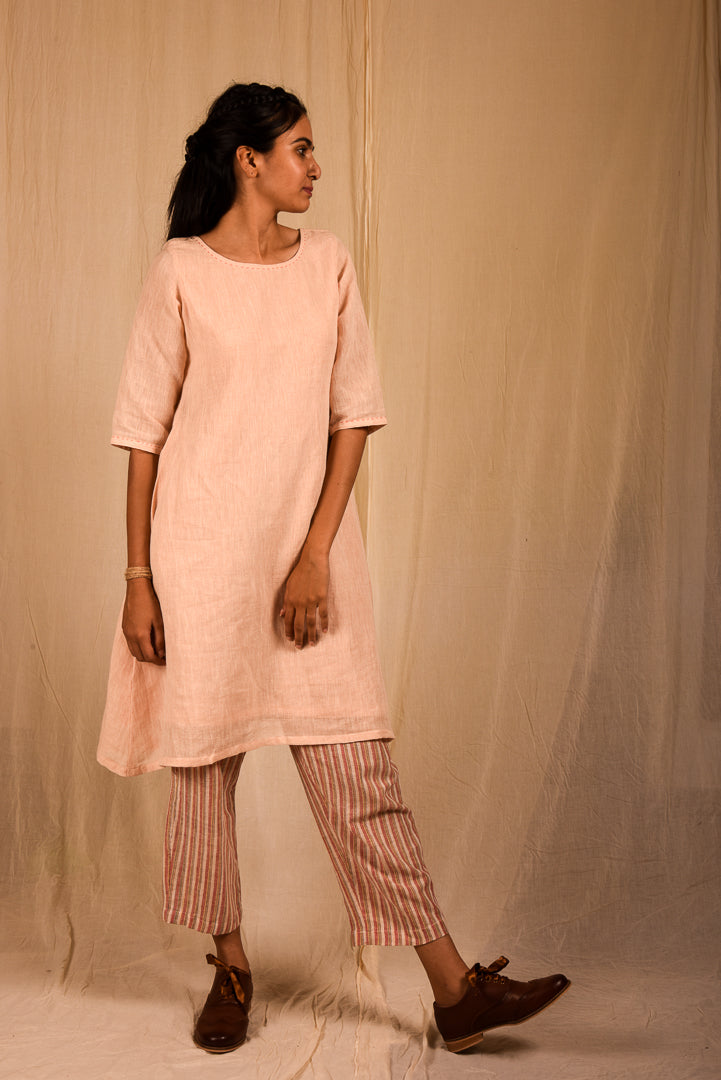 Linen Box Pleat Kurta - YESHA SANT