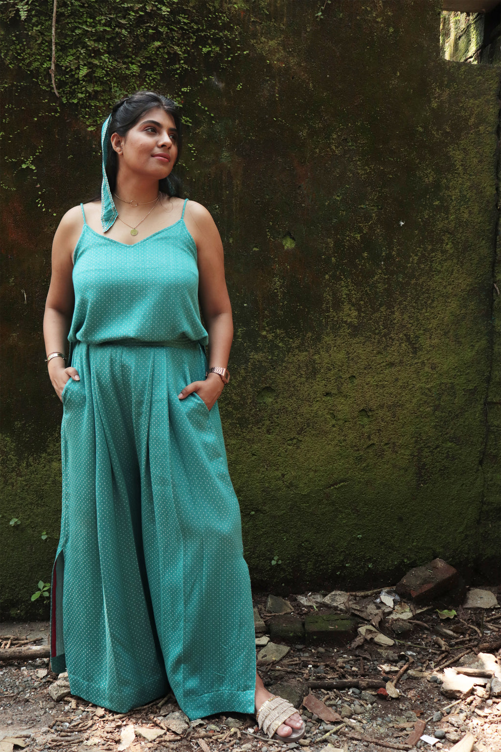 Mashru Dots Pants - YESHA SANT