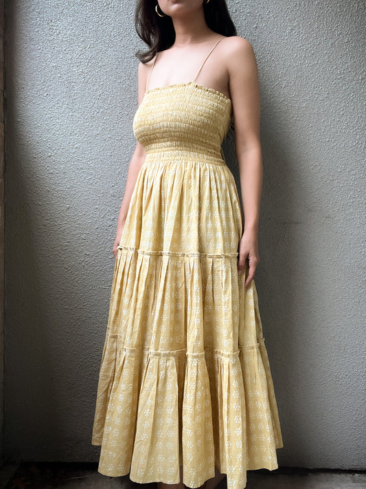 Sunshine Batik Back-Tie Dress