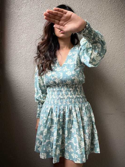 Dahlia Batik Smocking Dress